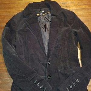 Corduroy Black Blazer